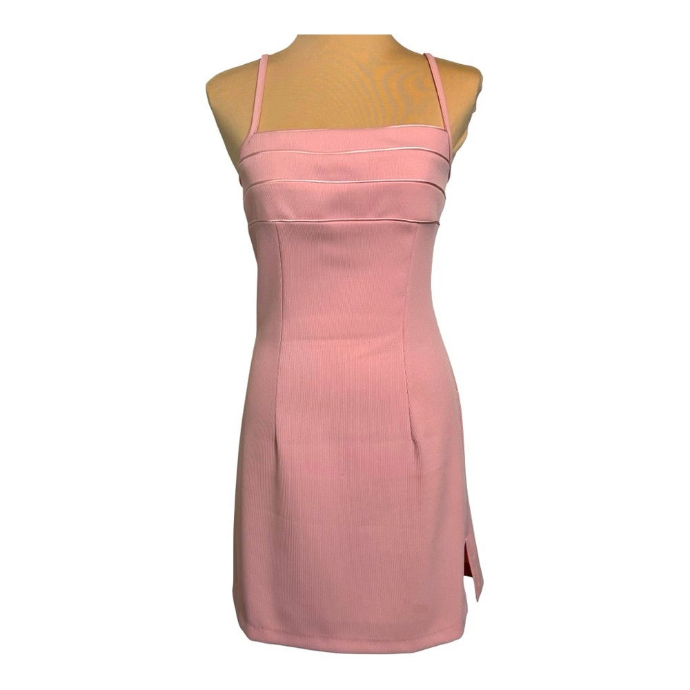 Vintage Byer Too! California Spaghetti-Strap Cocktail Dress - Size 5, Blush Pink